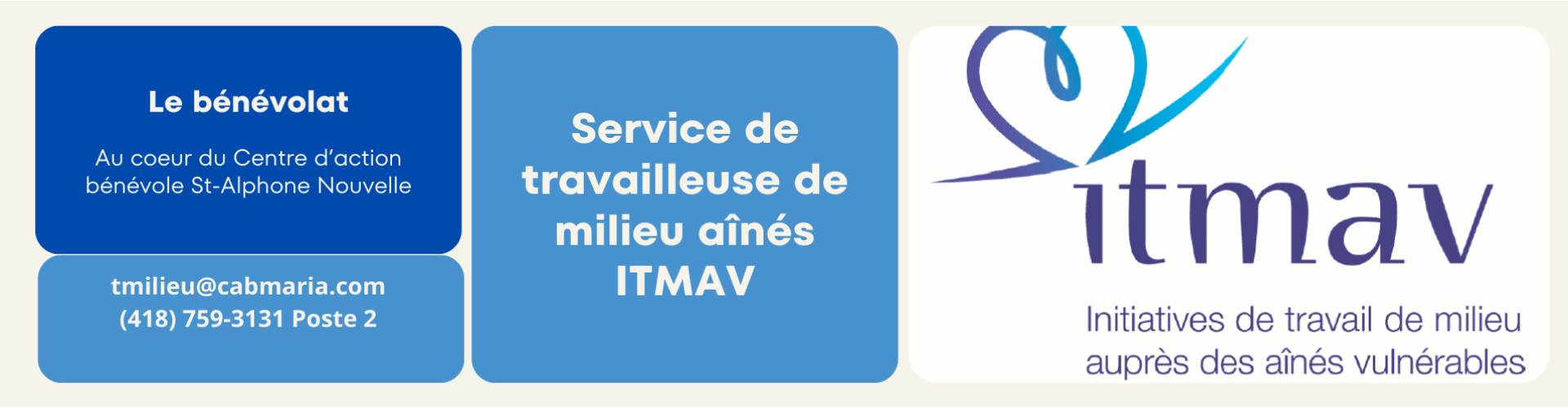 Service de travailleuse de Milieu aînés ITMAV