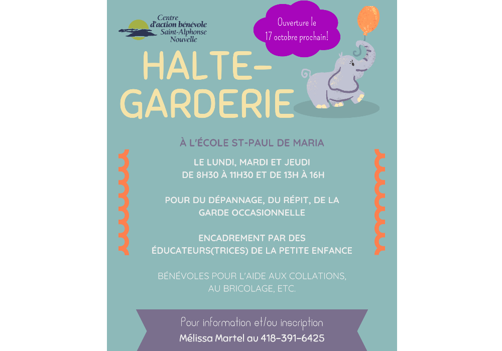 Ouverture d&rsquo;une halte-garderie &agrave; Maria
